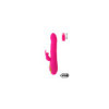 TWIST 2 Rose, Vibromasseur Rabbit "va-et-vient" USB en silicone médical, doté de 18 modes de stimulation 